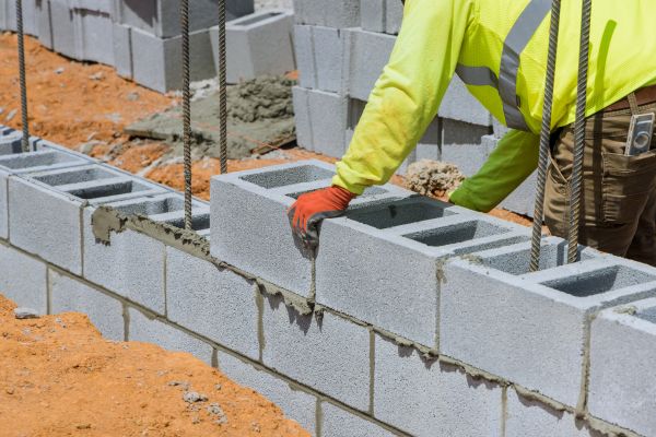 Concrete Blocks Installation in Ypsilanti