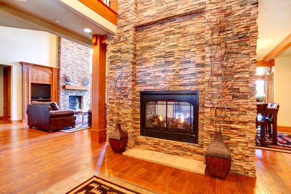Stone Hearth Installation in Ypsilanti